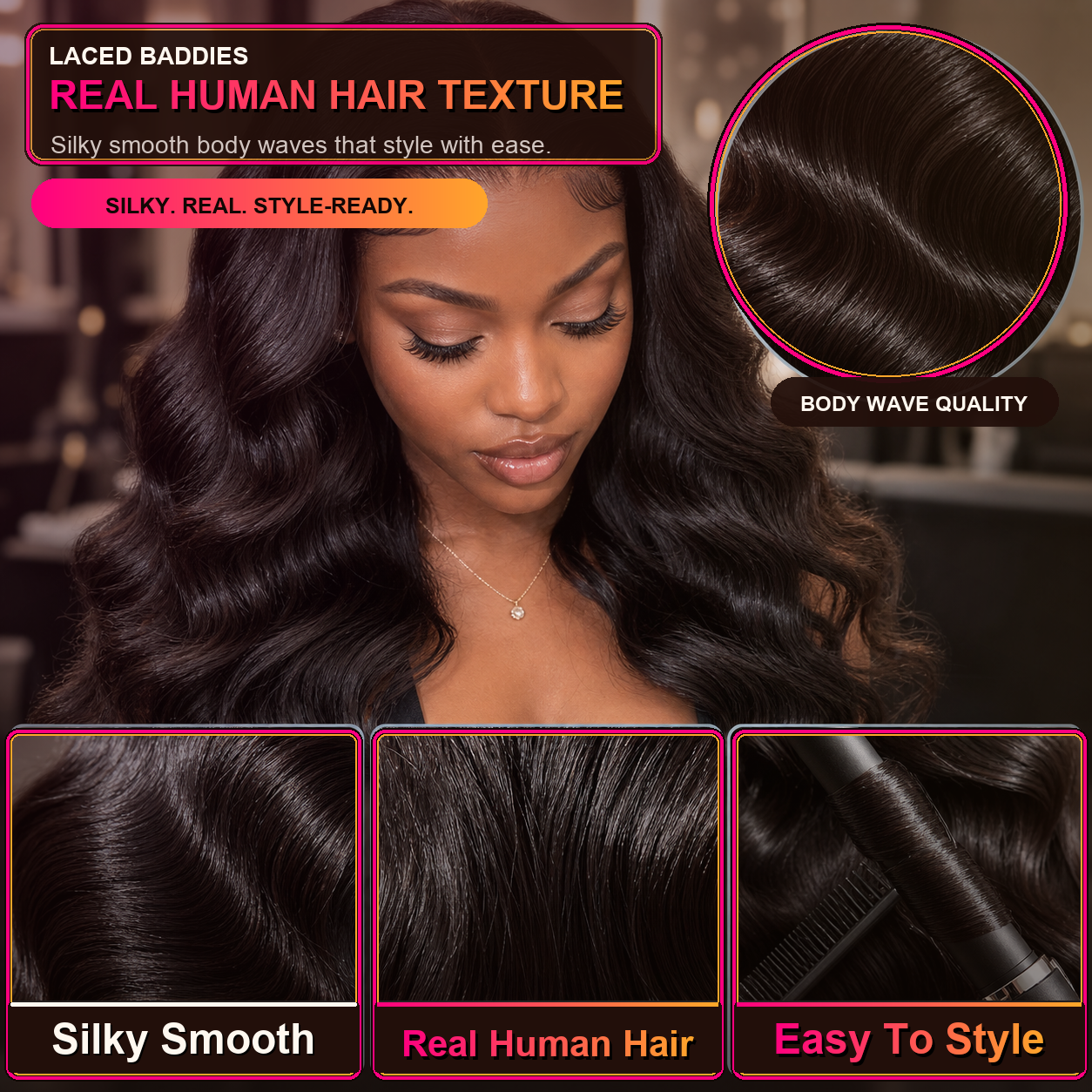 Real Human Hair Texture Comparison Thumb